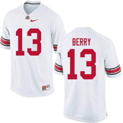 NCAA Ohio State Buckeyes Men's #13 Rashod Berry White Nike Football College Jersey FXW1145FY